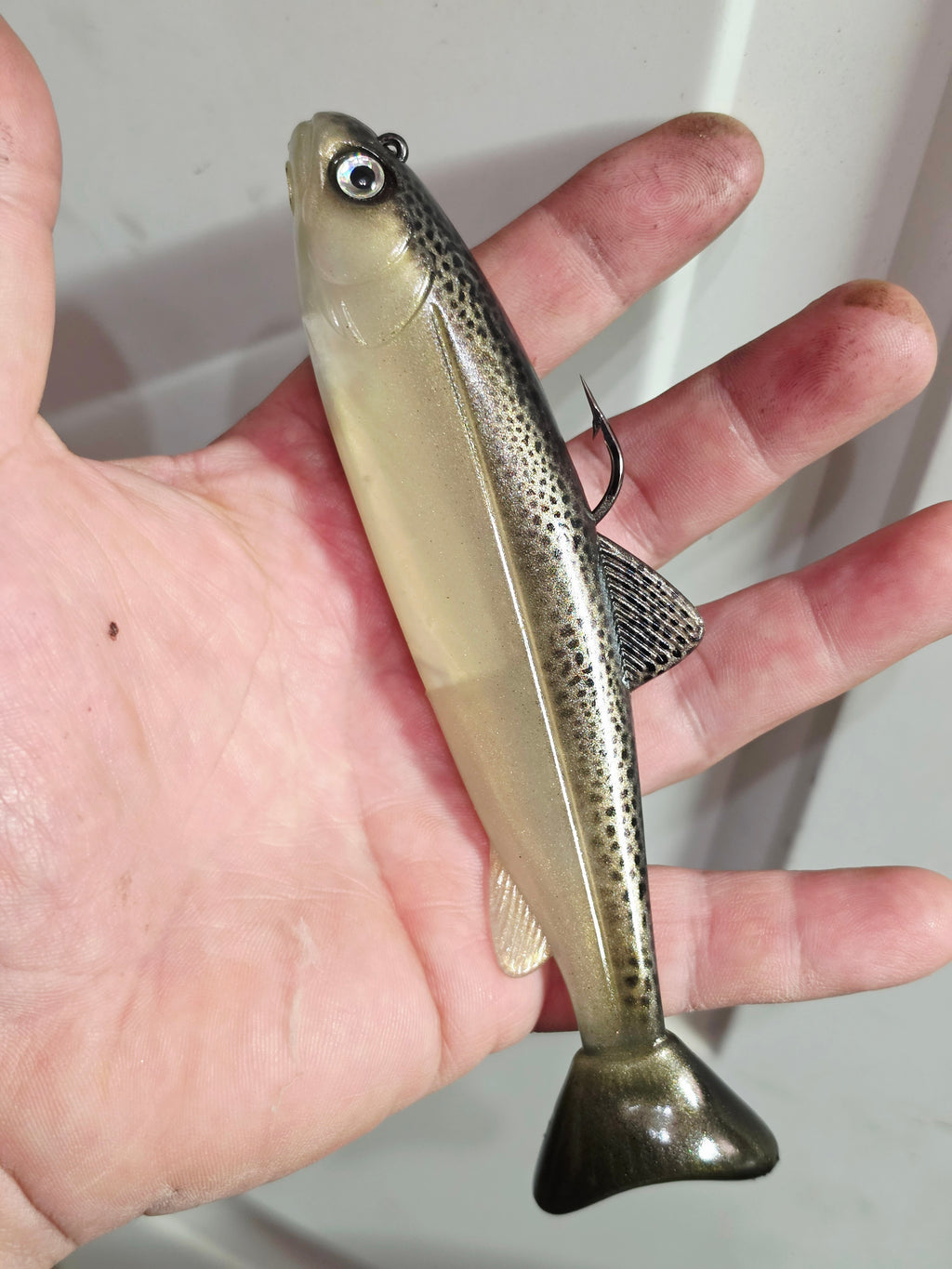 Wedgie6 Top Hook Jig- Bone Silver Trout