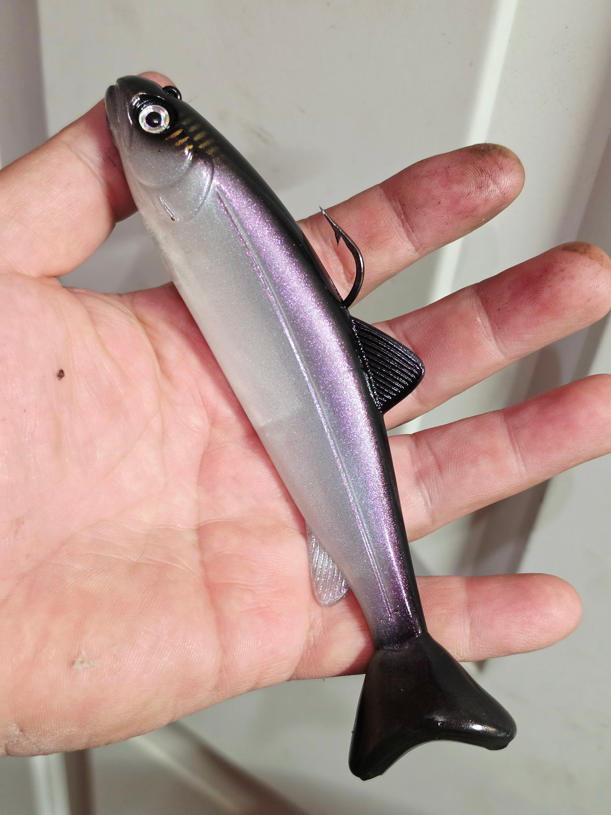 Wedgie6 Top Hook Jig- Purple Salmon