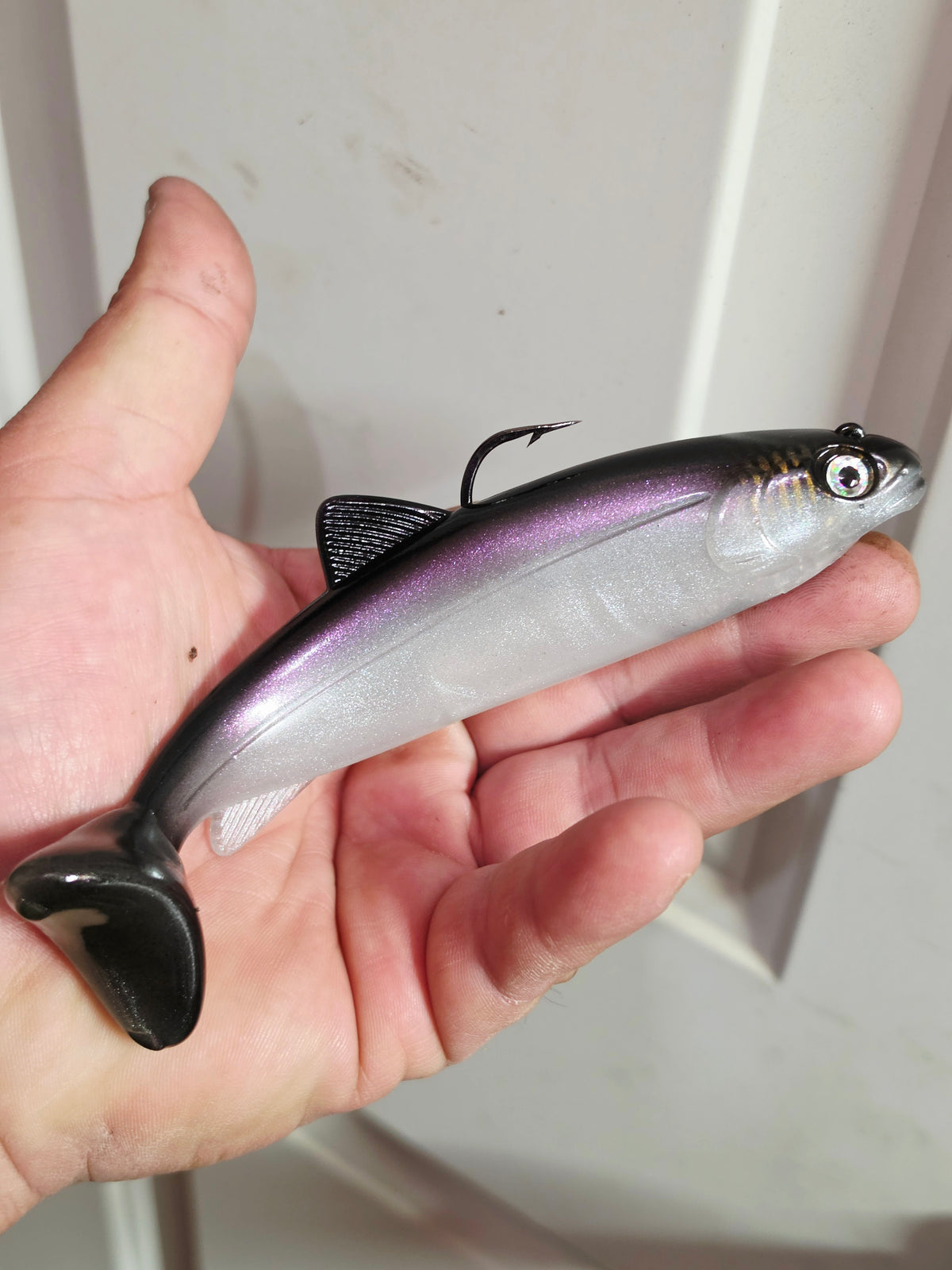 Wedgie6 Top Hook Jig- Purple Salmon