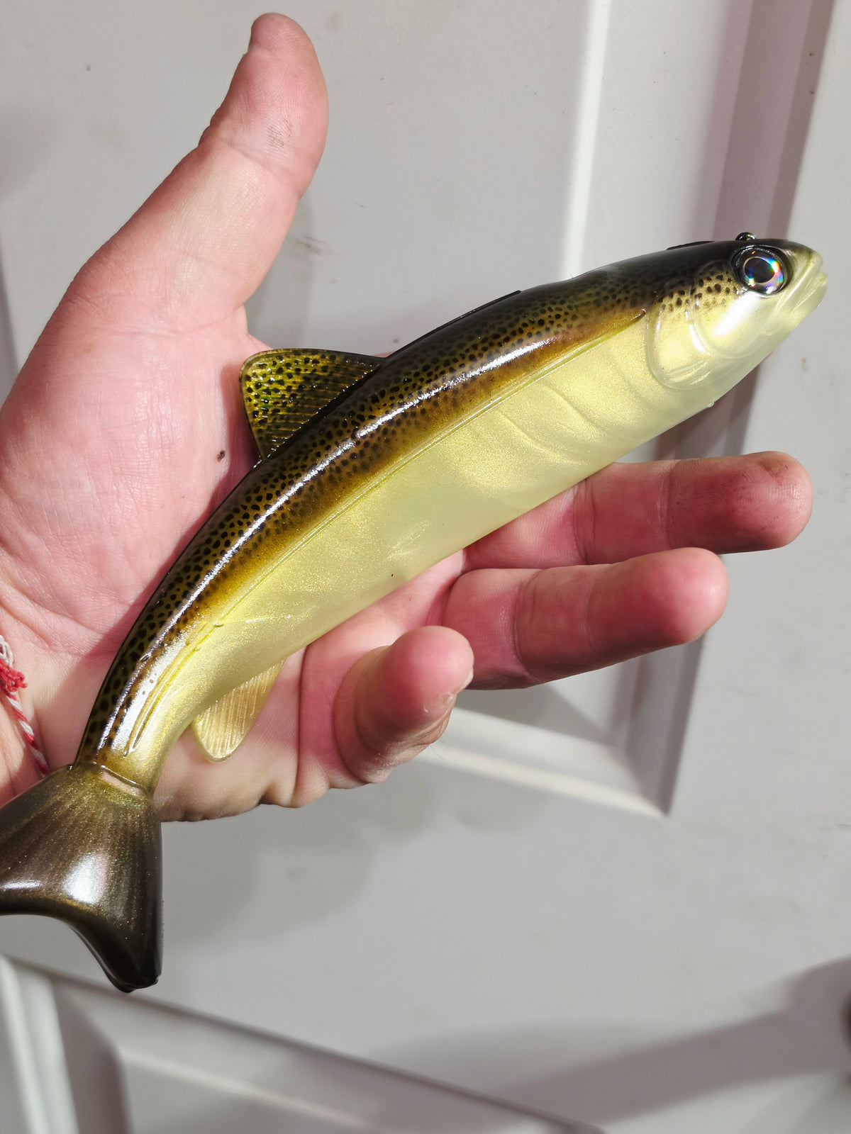Wedgie8 (Top Hook Treble)- Bone Brown Trout