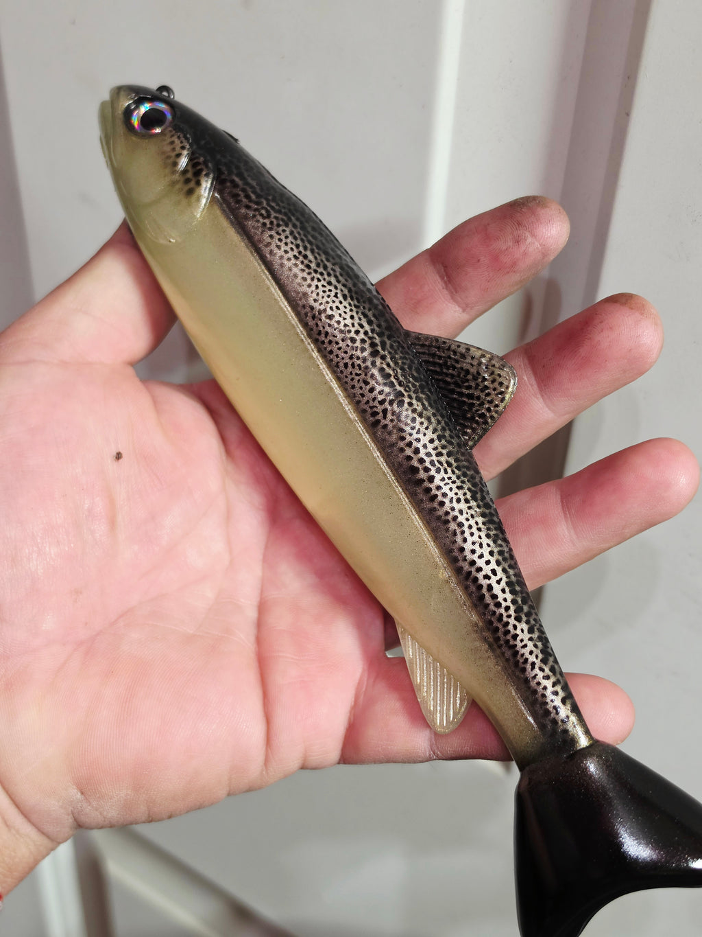 Wedgie8 (Top Hook Treble) Bone Silver Trout
