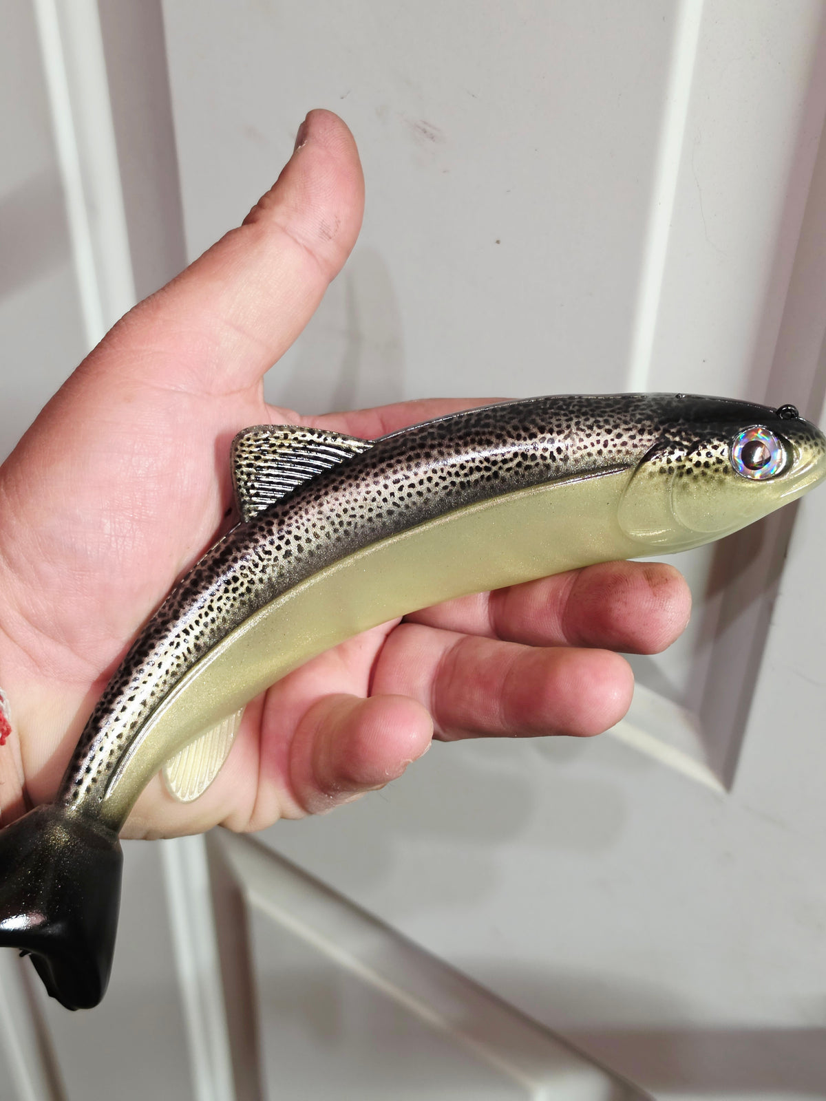 Wedgie8 (Top Hook Treble) Bone Silver Trout