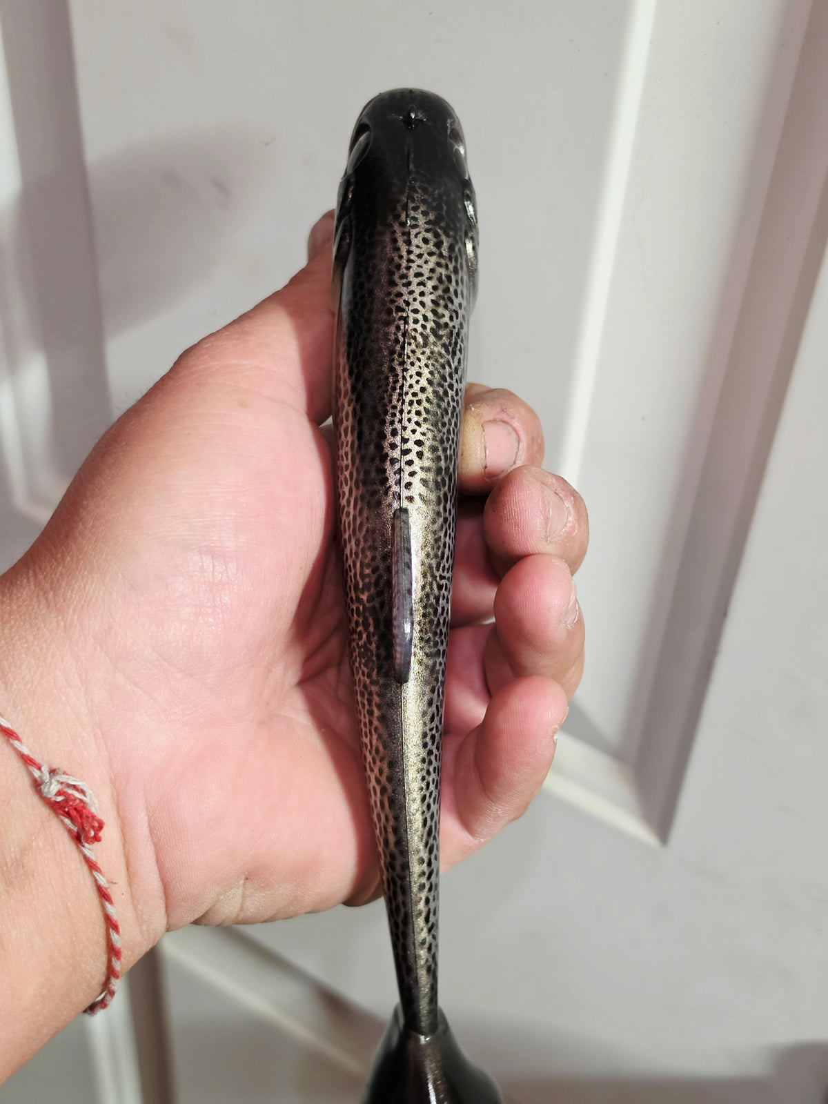 Wedgie8 (Top Hook Treble) Pearlized White Silver Trout
