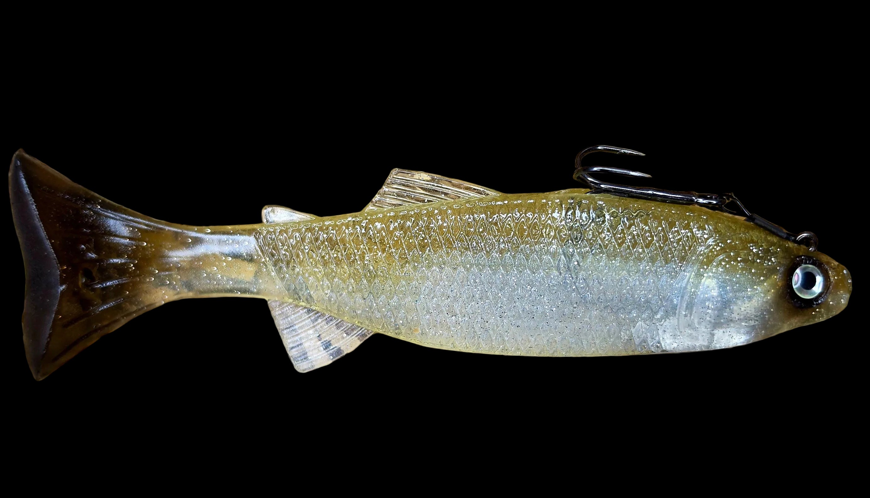 Crawling Creeper (Ghost Minnow) Top treble hook