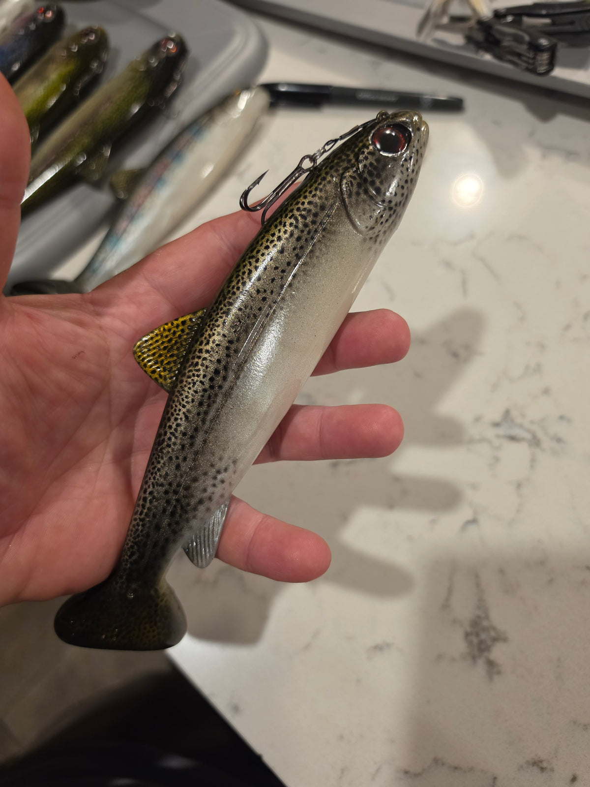 Wedgie8- Silver Trout Bronze top